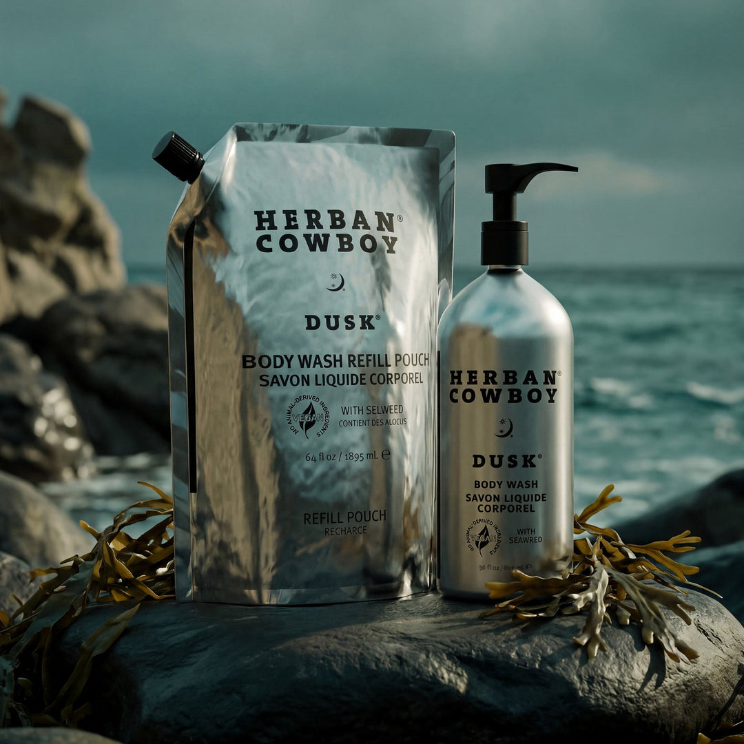 Body Wash Pump & Pouch Herban Cowboy