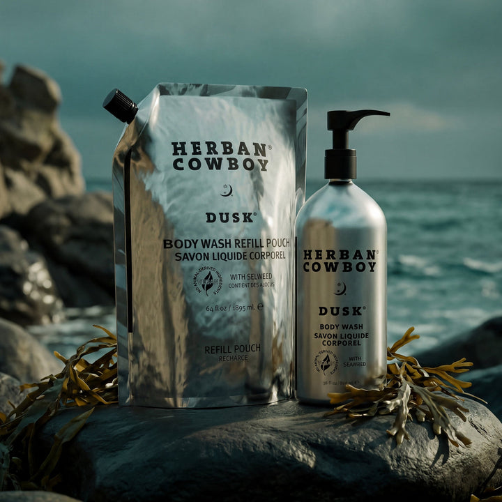Body Wash Pump & Pouch Herban Cowboy