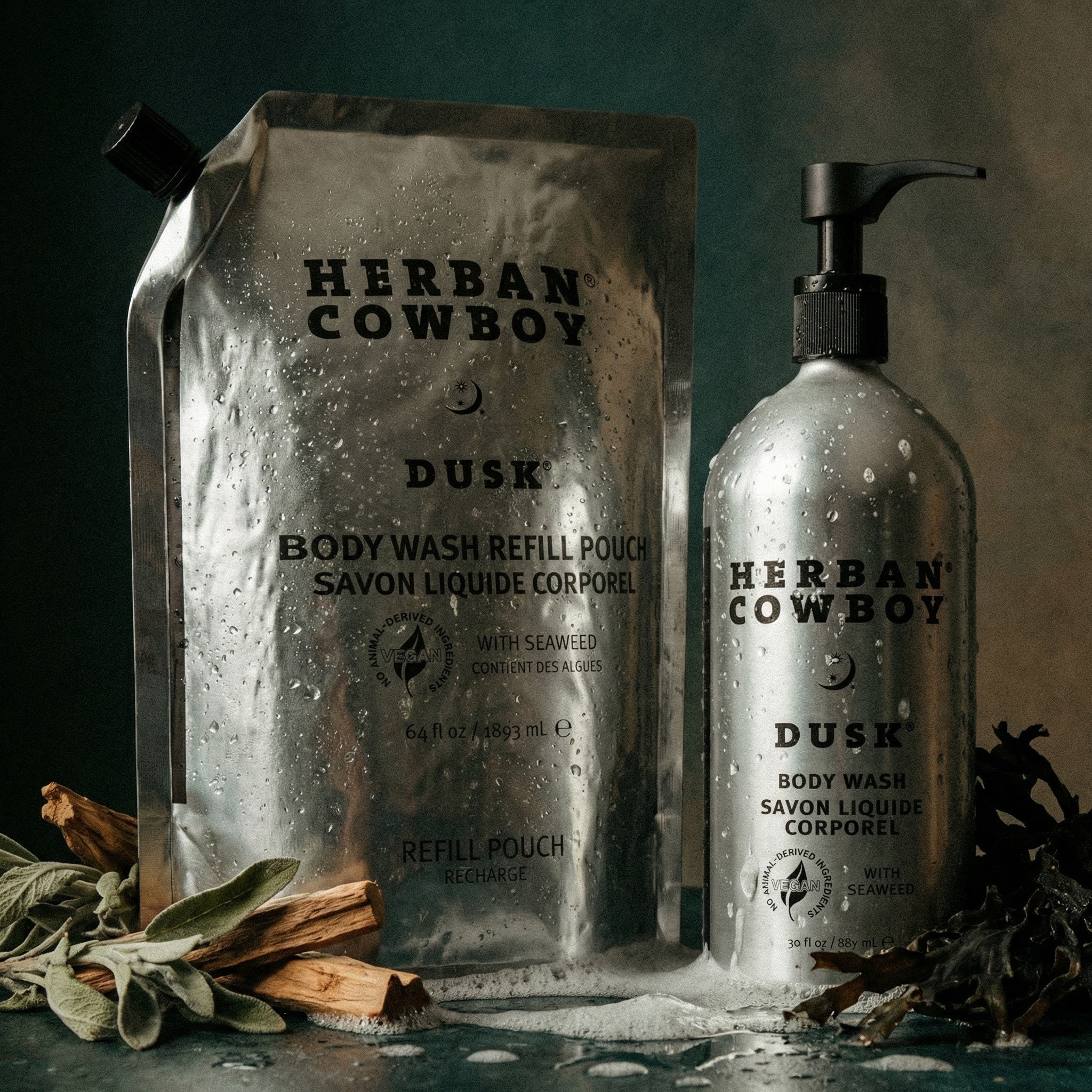 Body Wash Pump & Pouch For Your Daily Routine | Herban Cowboy