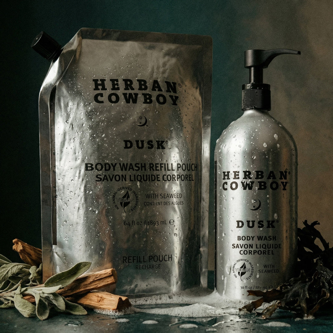 Body Wash Pump & Pouch Herban Cowboy