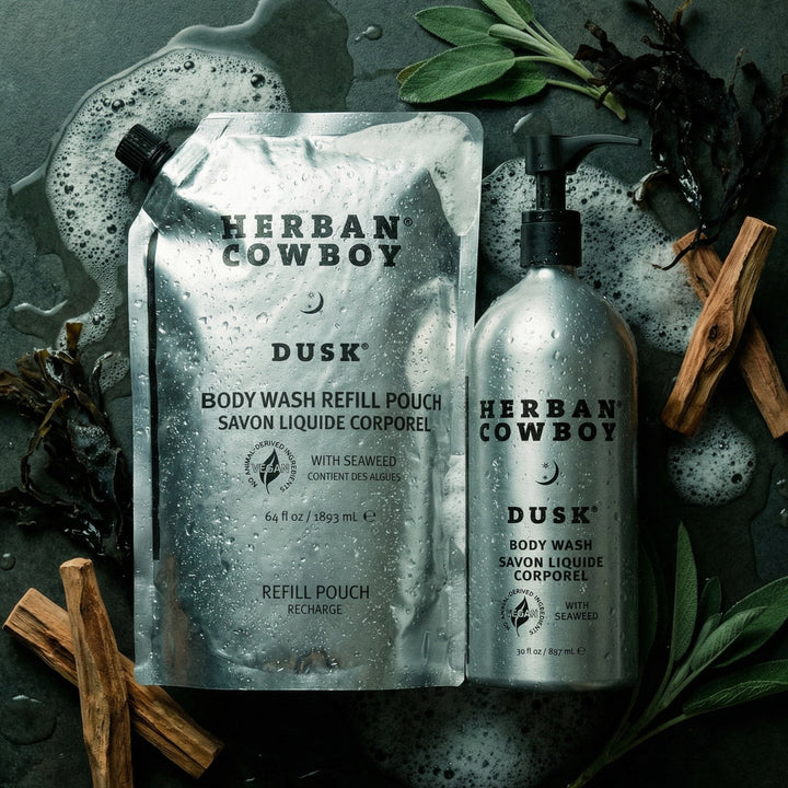 Body Wash Pump & Pouch Herban Cowboy