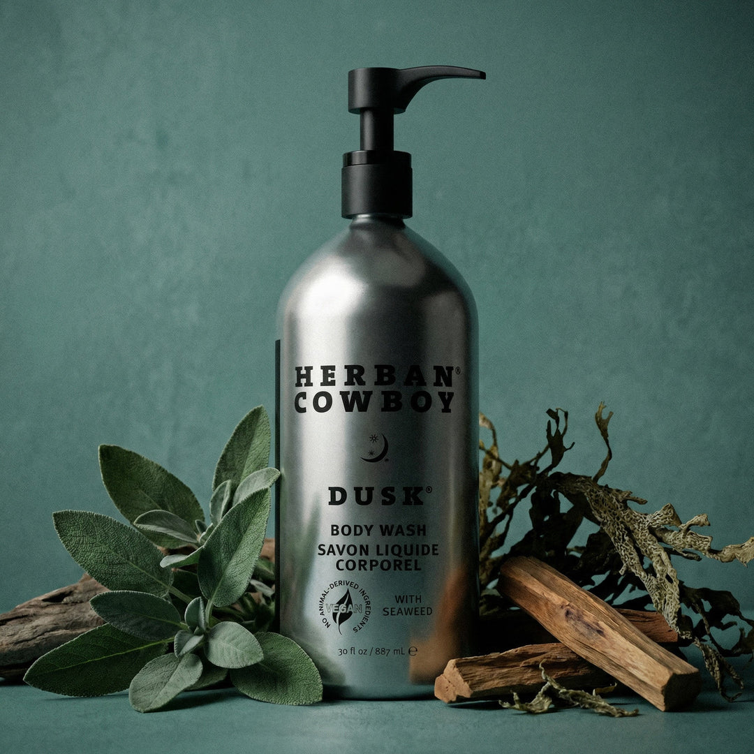 Dusk Body Wash Refillable Aluminum Pump Herban Cowboy