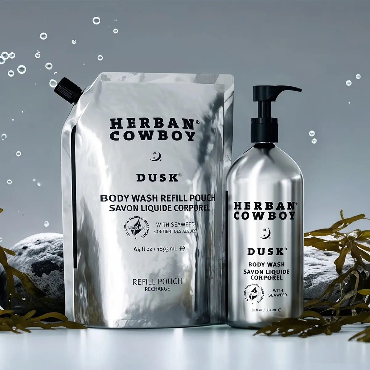 Body Wash Pump & Pouch Herban Cowboy