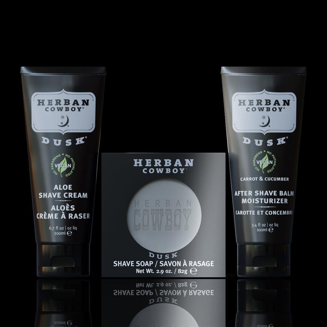 Dusk Combo (balm, shave, and shave soap) - Herban Cowboy